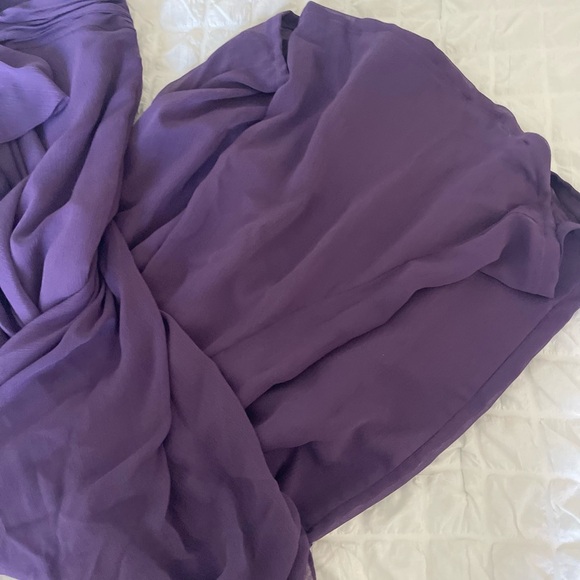 White by Vera Wang Amethyst Chiffon Maxi Gown - Picture 7 of 15